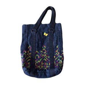 Butterfly Creations Denim Bag Y2K 13”x10”